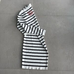St. Martin FWI One Love One Life One Island Striped Long Sleeve Dress, S